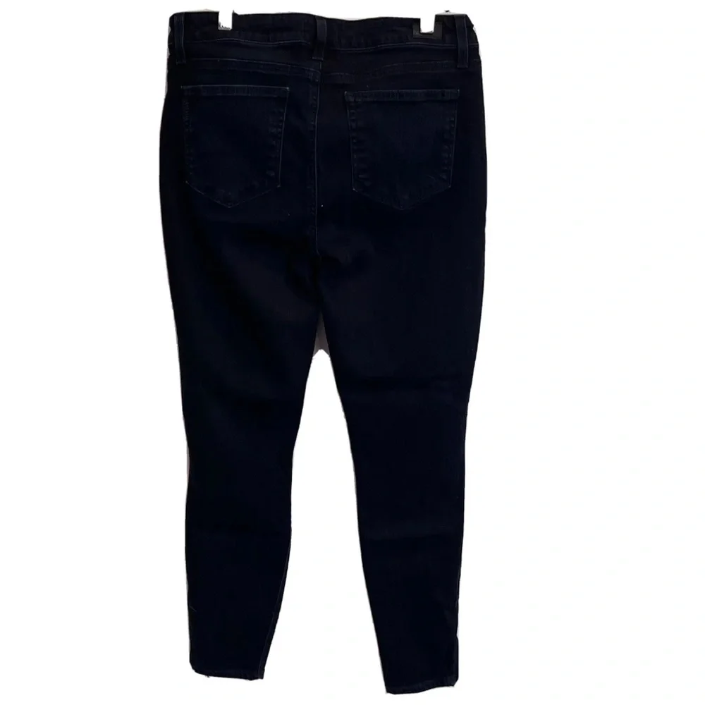 Paige Jeans 31” Jane Zip Dark Blue Anderson Wash Ankle Zip Skinny Jeans - Picture 3 of 11